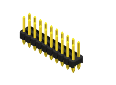  Pin Header 1.27mm SQ PIN0.46mm 2 Row H=1.7/2.5mm  Straight T
